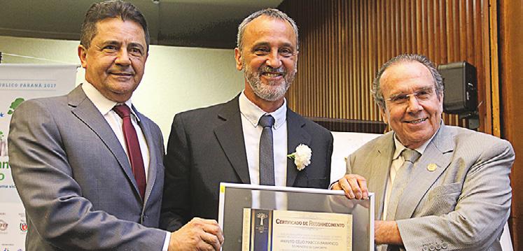Prefeito de Guaporema, Célio Marcos Barranco, foi premiado pelo projeto Todos Contra a Dengue